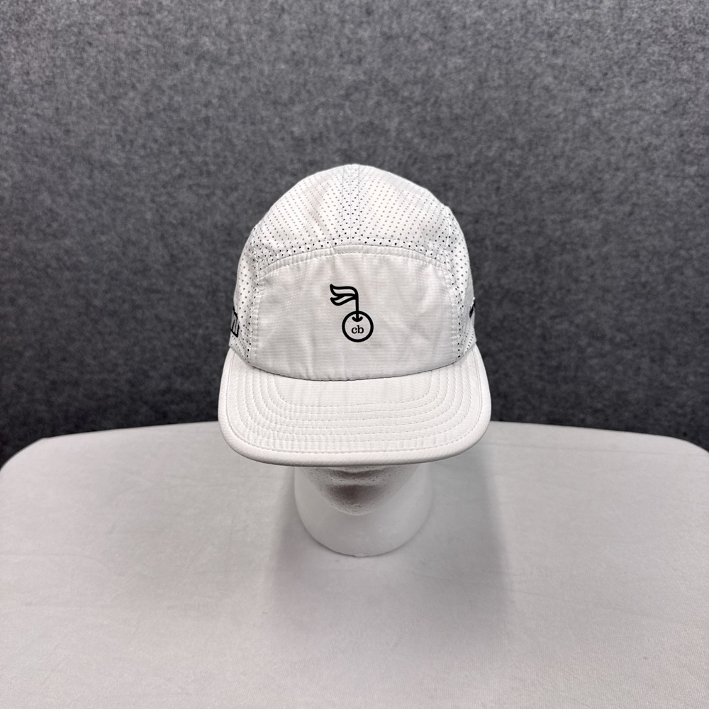 RNNR Pacer Running Hat 56cm White Mesh Adjustable Cheribundi Pitchcrew Cap